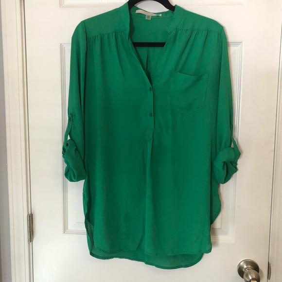 41 Hawthorn Tops - 41 Hawthorne Stitch Fix Green blouse size M